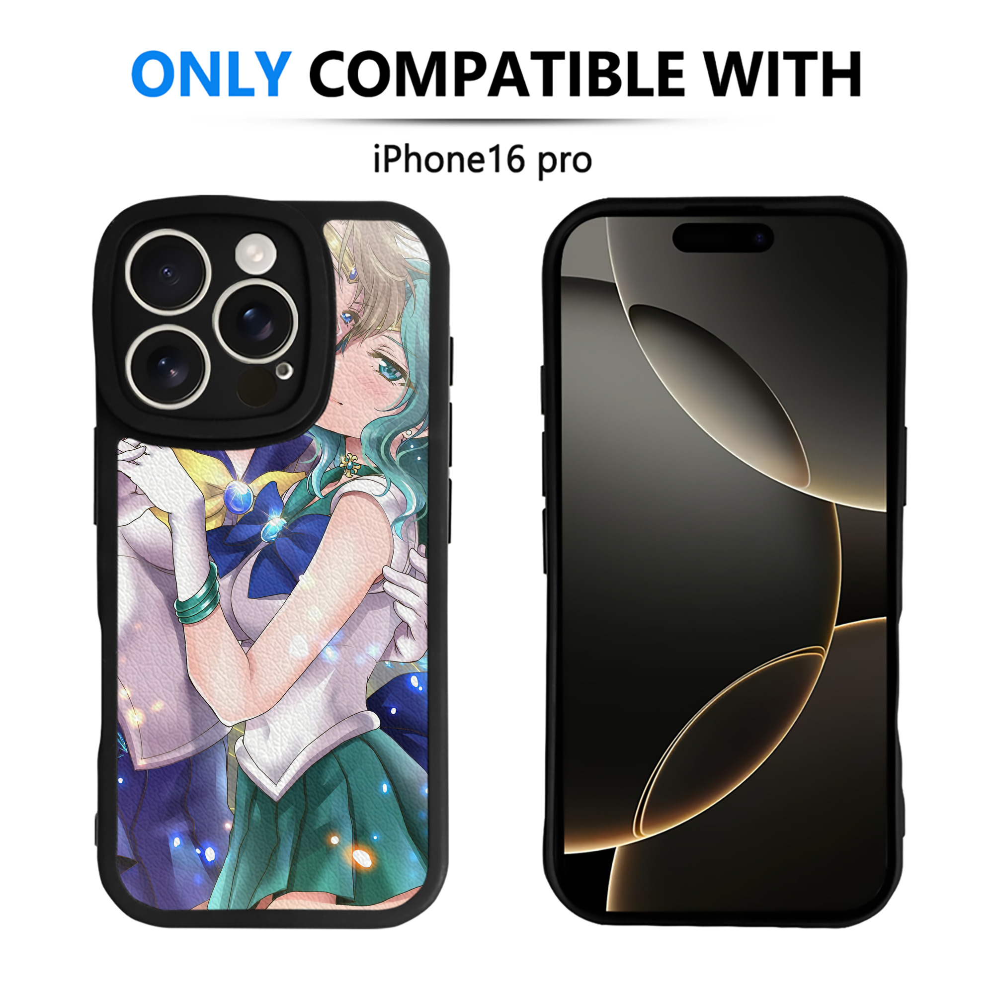 （画像用） 美少女戦士セーラームーン Sailor Moon 【iPhone 16シリーズ対応】シリコンスマホケース（レザー調） 材質：シリコン